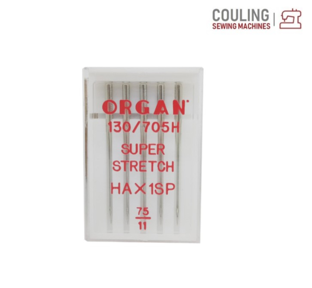 Organ Super Stretch HAX1SP Needles Size 75/11 for Overlockers and Sewing  Machines - Couling Sewing Machines