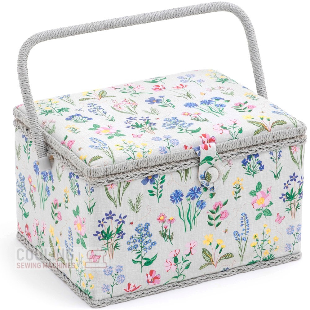 Hobbygift Large Sewing / Craft Box SPRING GARDEN Design Couling Sewing Machines