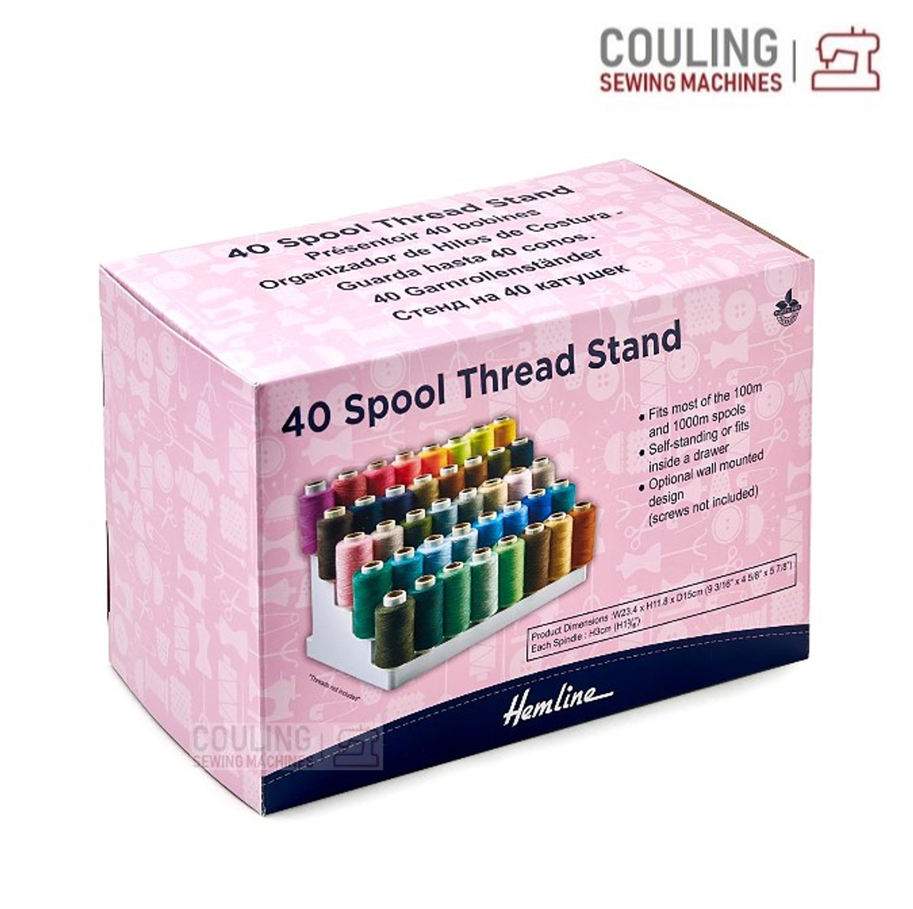 DOUBLE CONE HOLDER THREAD STAND For Thread Cones 1000m TO 5000m