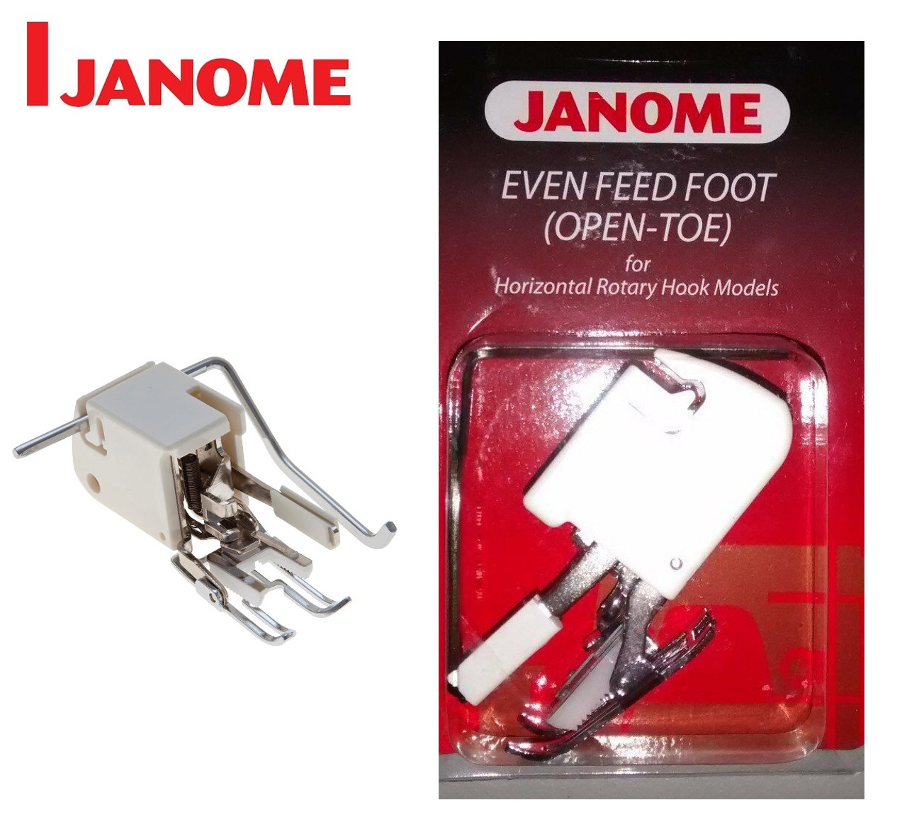 No Cat B GENUINE JANOME OPEN TOE WALKING EVEN FEED FOOT 200339007 Guide 