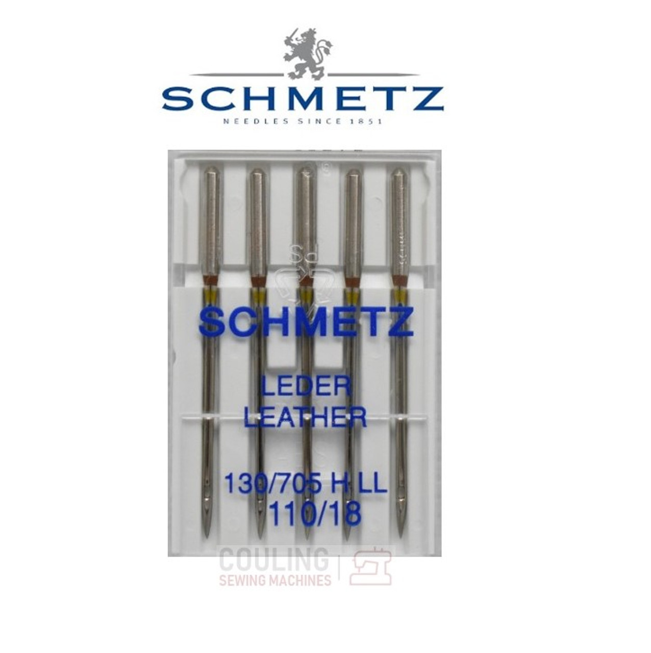 Schmetz 5pk Size 110/18 Leather Sewing Machine Needles 1786 130