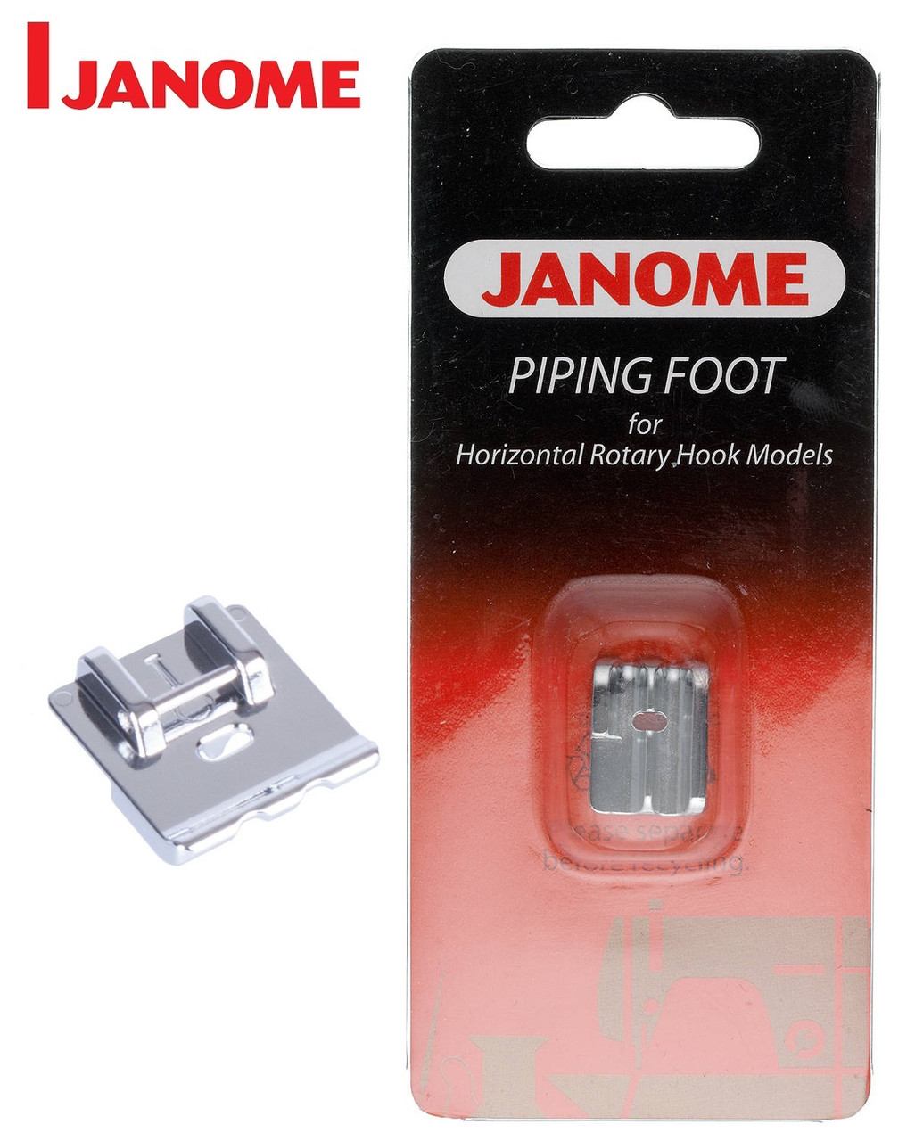 JANOME PIPING FOOT I 200314006 CATEGORY B & C Couling Sewing Machines