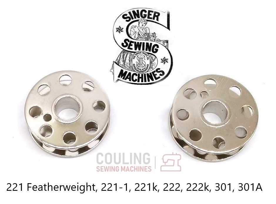 10 unidades # Bobina de alumínio 45785 adequada para máquina Singer 10 unidades # Bobina de alumínio 45785 adequada para máquina Singer