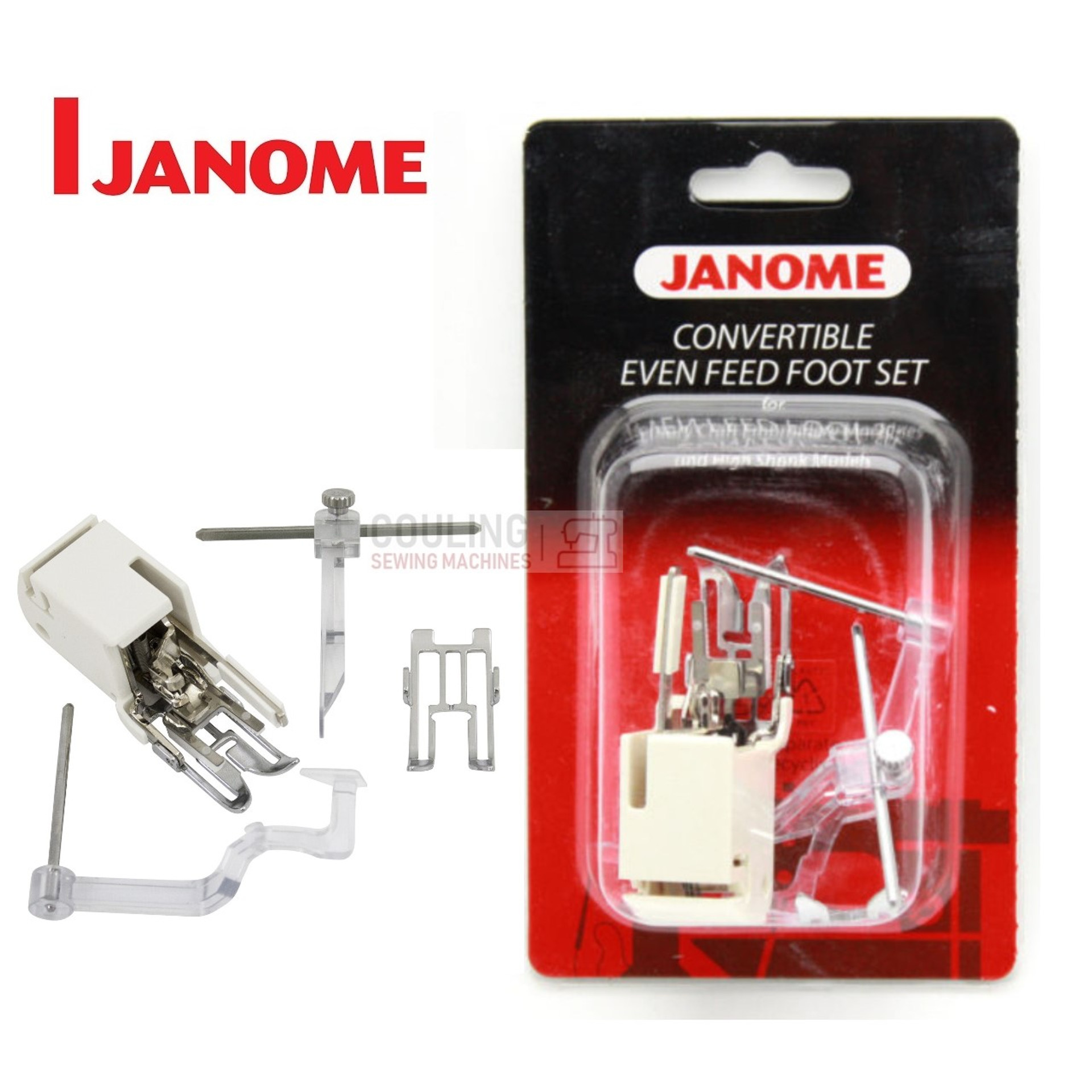 JANOME DITCH QUILT & ADJUSTABLE QUILTING GUIDE BAR SET 214518005 CATEGORY A,B,C,D Couling