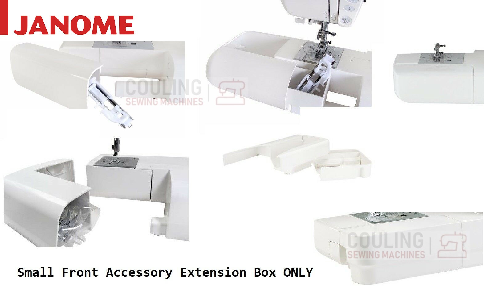 Janome Machine Extension Large White Table 1600p & HD9 (16" x 24