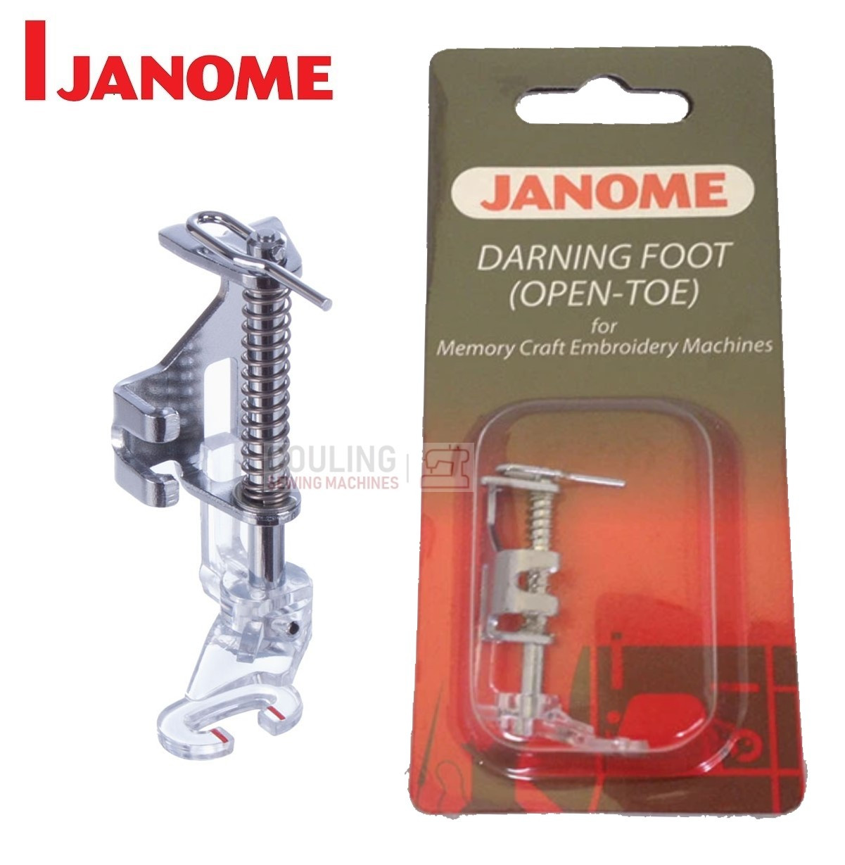 JANOME OPEN TOE FREE MOTION DARNING FOOT 200337005 CATEGORY C