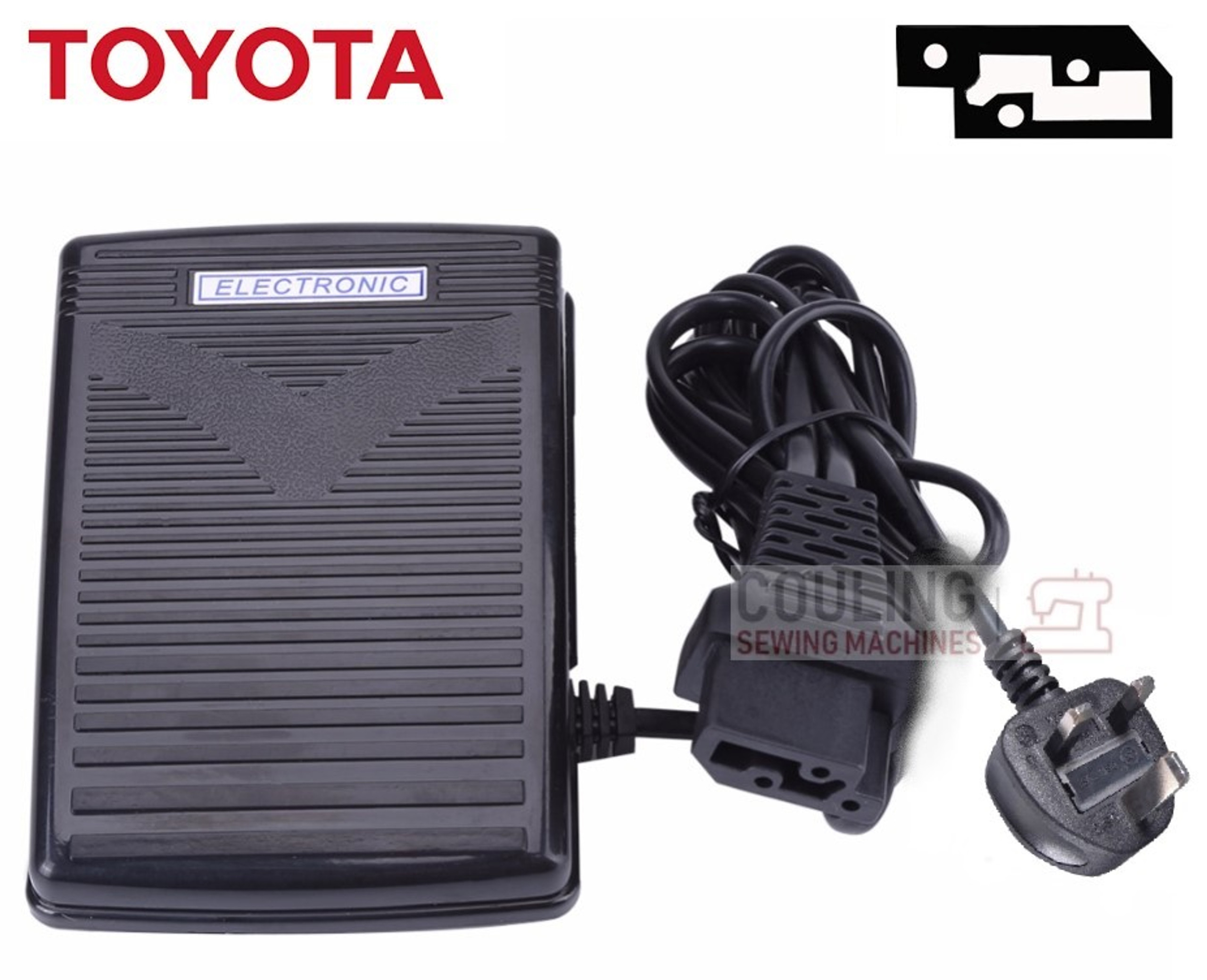 Toyota Sewing Machine Foot Control Pedal & Lead Some RS2000 Type U1 E