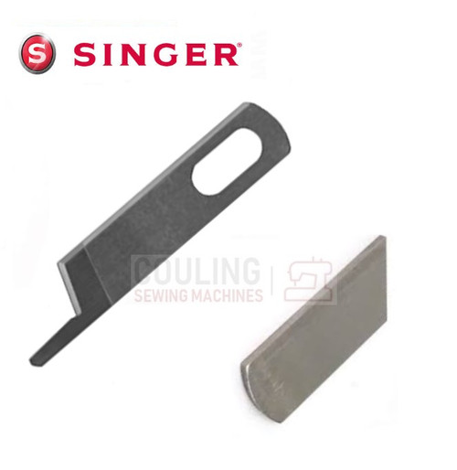 SINGER Overlocker Blade Knife Upper & Lower Set Models 34A 134 234 344 454 + SINGER Overlocker Blade Knife Upper & Lower Set Models 34A 134 234 344 454 +