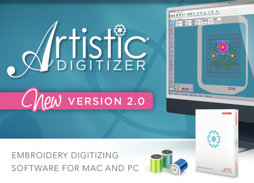 Janome Artistic Digitizer New Software Jr Version 1.7 (with Free