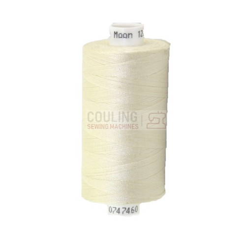 MOON Coats Polyester Sewing & Overlocker Thread 1000m - CREAM 005 M005