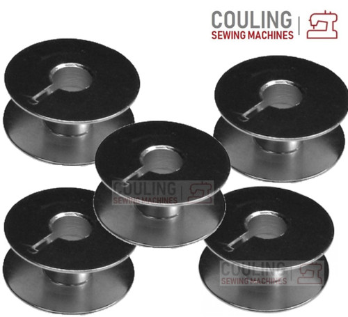 5 INDUSTRIAL Standard Metal Steel Narrow Bobbins For BROTHER Sewing Machines
