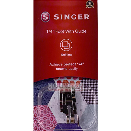SINGER 1/4" + Guide Patchwork Quilting Foot Genuine Pack 250051996 SINGER 1/4" + Guide Patchwork Quilting Foot Genuine Pack 250051996