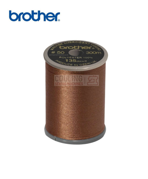 Brother Satin Embroidery Thread 100% Polyester 300m LIGHT COCOA 185