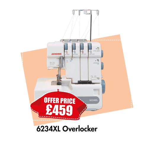 Janome 6234XL Overlocker Quick Thread - SAVE £90