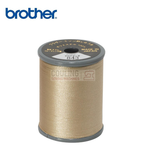Brother Satin Embroidery Thread 100% Polyester 300m BEIGE 843