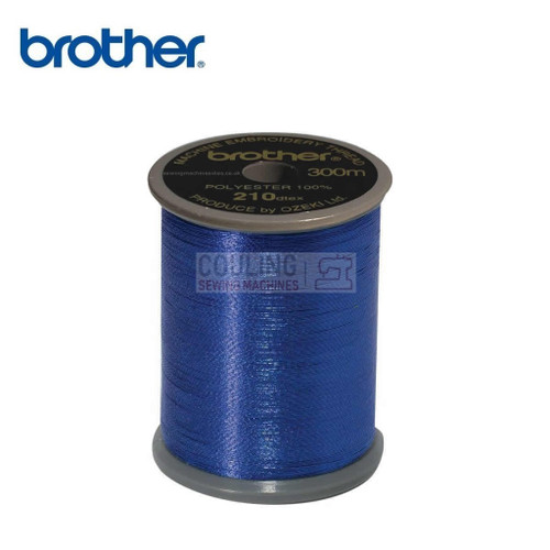 Brother Metallic Embroidery Thread 100% Polyester 300m BLUE METALLIC 995 