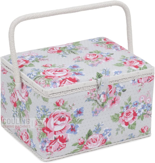 Nähkästchen Aus Stoff Mit Herausnehmbarer Ablage – Kleine Rechteckige Aufbewahrungsbox Für Nähen, Basteln & Kosmetik