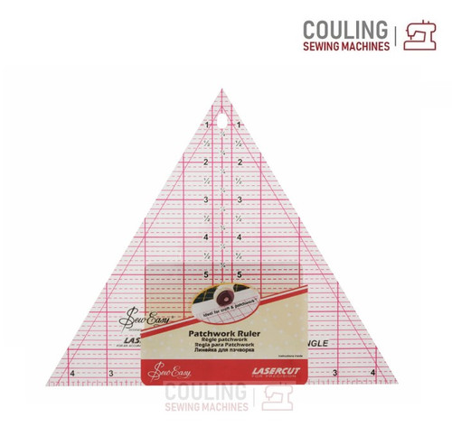 Sew Easy 60 Degree Triangle Patchwork Ruler LARGE 8" x 9 1/4" - NL4174