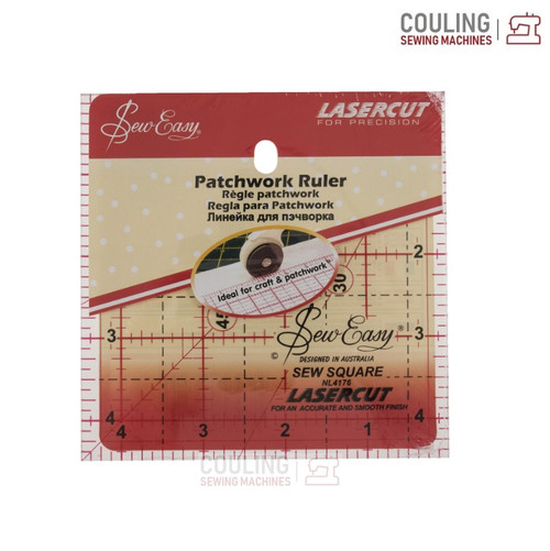 Sew Easy Square Quilting Template Ruler SMALL 4.5" x 4.5" - NL4176