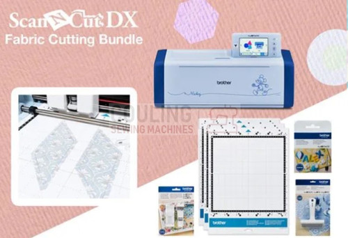 Brother ScanNCut SDX2250D Cutting Machine Disney Designs + Fabric Cutting Bundle