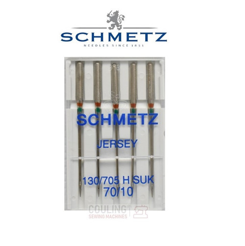 Schmetz Sewing Machine Needles Jersey Ballpoint 130/705H SUK size 70/10