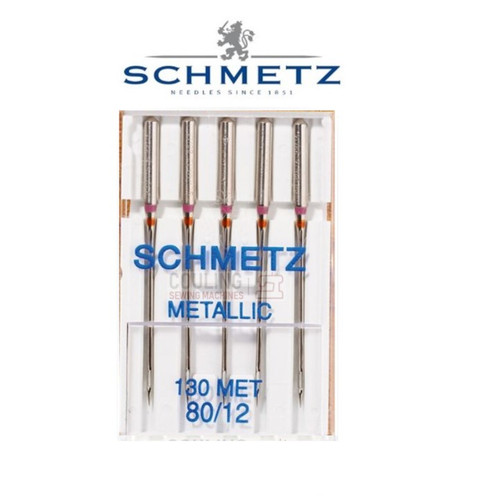 Schmetz Sewing Machine Needles Metallic 130 size 80/12