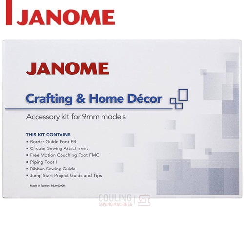 Janome Crafting & Home Decor Accessory Kit for 9mm Models - Atelier 6, Atelier 7, Atelier 9, MC9450 + many more 