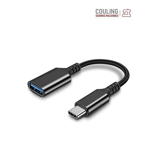 Cable C Adapter for Android phone or tablet file transfer to USB for Embroidery Machines