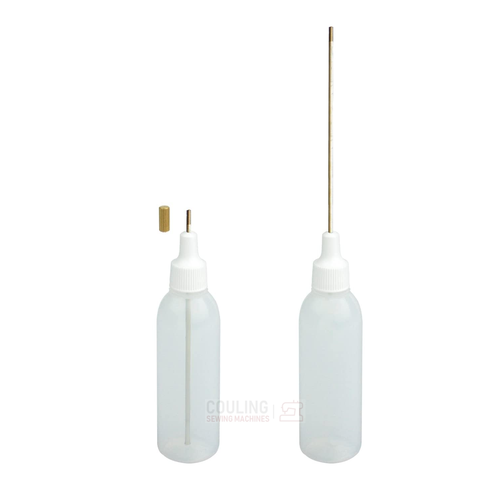 Refillable Telescopic Oil Bottle - 100mm Extra Long Tip for Sewing Machine - Empty