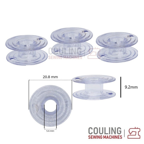 Bobbins 9.2mm 5 pack TLB - Brother Narrow old Type XA3812151
