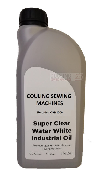 Industrial Sewing Machine Oil - Clear water white - 1 litre CSM1000