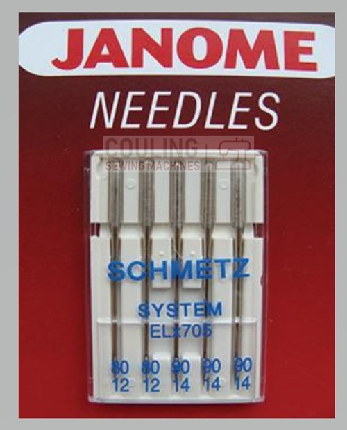 Standard Needles - UK Assorted - 9,11,14 and 16 - Janome J-Shop