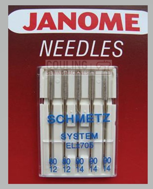 Janome Needles Standard Mixed 9,11,14,16 - Couling Sewing Machines