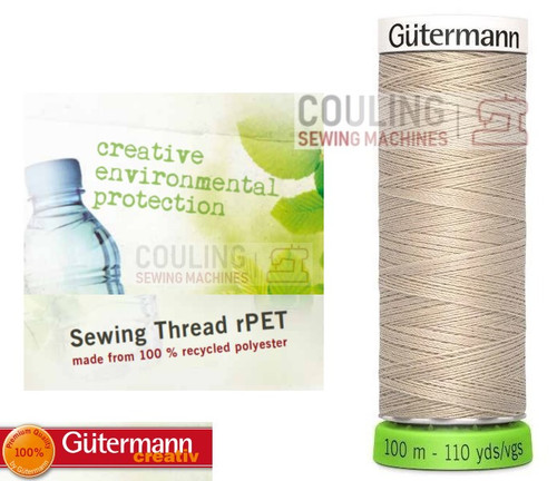 Gutermann Sew All 100% Recycled Polyester rPET 100m - BEIGE 722