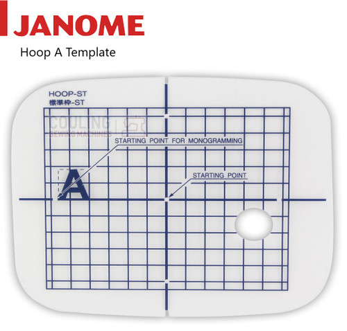 Janome Hoop TEMPLATE For Embroidery Hoop A - 110x110mm 852807103