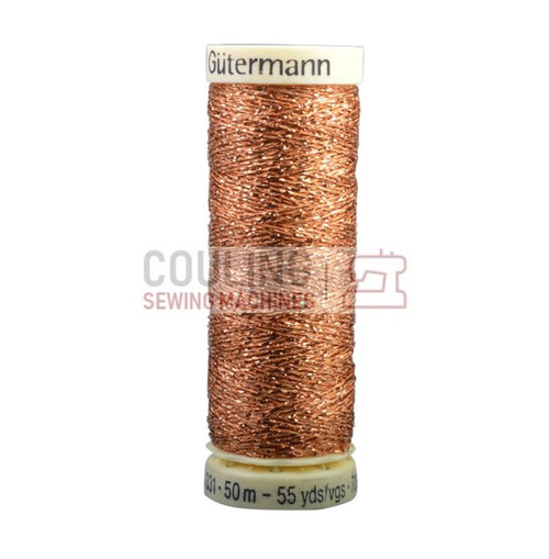 Gutermann Metallic Effect Thread 50m - Copper Orange 36