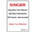 Genuine SINGER NEW & OLD Sewing Machines User Guide Instruction Book Operation Manual