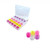 Anti Crack Clear Plastic Bobbin Box with 25 Standard 11.5 Coloured Bobbins