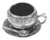 Pewter Pin Cushion Cup And Saucer Collectable Gift 8627