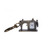 Small Sewing Machine Key Ring Clock