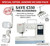 Janome Memory Craft MC1000 Sewing & Embroidery Machine - Save £350 + Free Hoops & Thread Stand