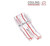 Universal Foot Clip on 1/4 Clear Plastic Narrow Thick Red Markings