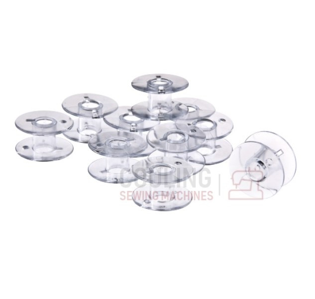 10 Standard Plastic Bobbins for Uten Sewing Machines 2200 2685A