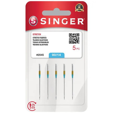 Singer Serger Ball Point Needles - Size 10 & 14