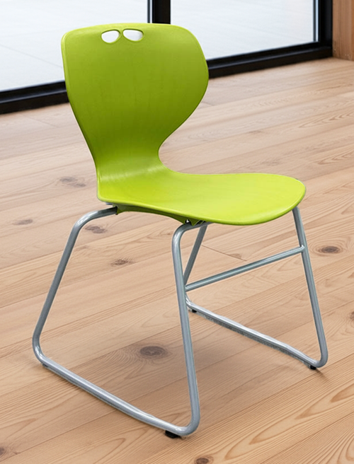 300-Pound Capacity Sled Base Colorful Stacking Chairs