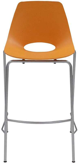 300 Lbs. Capacity Molded Plastic Shell Stackable Office Stool w/29.63" Seat Height