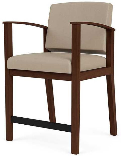 Amherst Wood Frame Hip Chair in Upgrade Fabric or Healthcare Vinyl