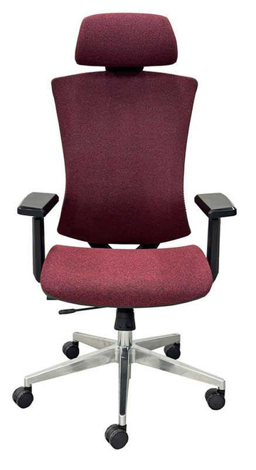 Ergonomic Stretch Linen Chair w/ Headrest & Seat Slide