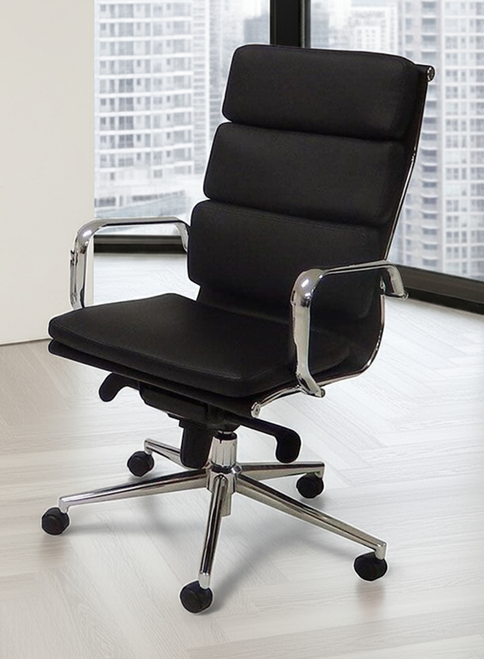 Leather Soft Pad High Back Office Chair
