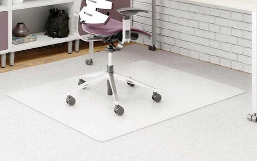 45" x 53" Beveled Chair Mat for Low Pile Carpet - 0.133" Thick